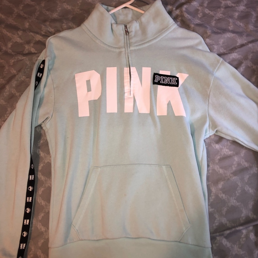 Pink half zip